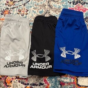 Lot of 3 Under Armour Kids' Shorts